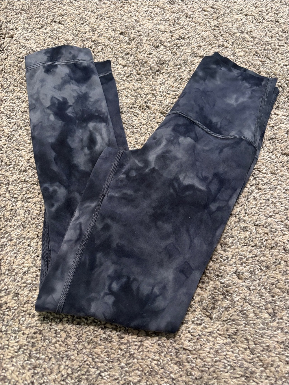 Lululemon Align High-Rise Crop 23" Diamond Dye Pitch Grey Graphite Grey size 0